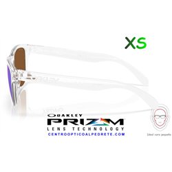 Oakley Frogskins S Polished Clear / Prizm Violet (OO9508-02)