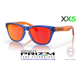 Oakley Frogskins XXS Crystal Blue / Prizm Ruby (OJ9009-06)