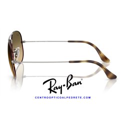 Ray-Ban Aviator Large Metal Havana on GunMetal / Bronw Vintage Gradient Black (RB3025 92700A)