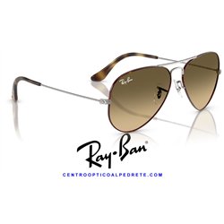 Ray-Ban Aviator Large Metal Havana on GunMetal / Bronw Vintage Gradient Black (RB3025 92700A)