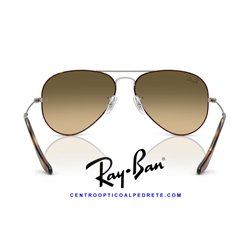 Ray-Ban Aviator Large Metal Havana on GunMetal / Bronw Vintage Gradient Black (RB3025 92700A)