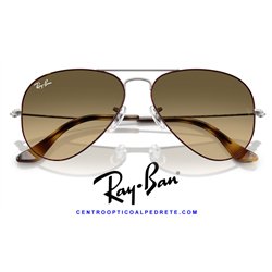 Ray-Ban Aviator Large Metal Havana on GunMetal / Bronw Vintage Gradient Black (RB3025 92700A)