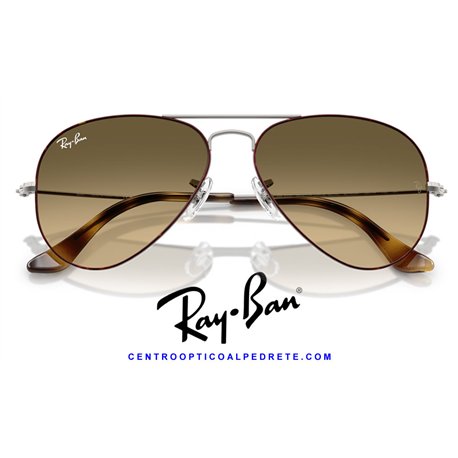 Ray-Ban Aviator Large Metal Havana on GunMetal / Bronw Vintage Gradient Black (RB3025 92700A)