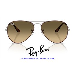 Ray-Ban Aviator Large Metal Havana on GunMetal / Bronw Vintage Gradient Black (RB3025 92700A)