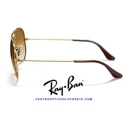 Ray-Ban Aviator Large Metal Arista Gold / Light Brown (RB3025 001/51)