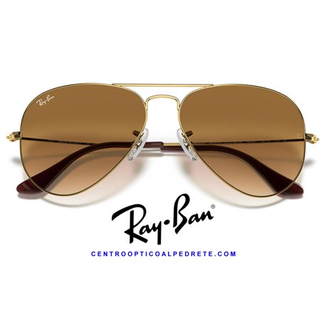 Ray-Ban Aviator Large Metal Arista Gold / Light Brown (RB3025 001/51)