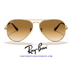 Ray-Ban Aviator Large Metal Arista Gold / Light Brown (RB3025 001/51)