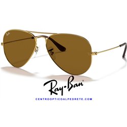 Ray-Ban Aviator Large Metal Arista Gold / B-15 Brown (RB3025 001/33)