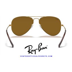 Ray-Ban Aviator Large Metal Arista Gold / B-15 Brown (RB3025 001/33)