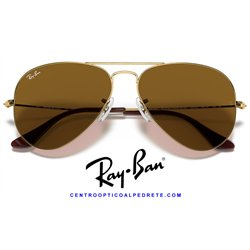 Ray-Ban Aviator Large Metal Arista Gold / B-15 Brown (RB3025 001/33)