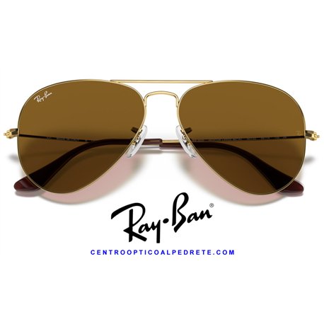 Ray-Ban Aviator Large Metal Arista Gold / B-15 Brown (RB3025 001/33)
