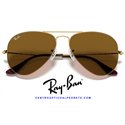 Ray-Ban Aviator Large Metal Arista Gold / B-15 Brown (RB3025 001/33)