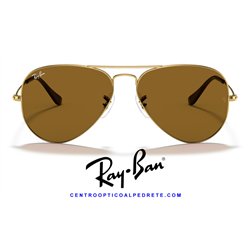 Ray-Ban Aviator Large Metal Arista Gold / B-15 Brown (RB3025 001/33)