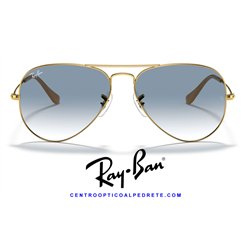 Ray-Ban Aviator Arista / Light Blue Gradient (RB3025 001/3F)