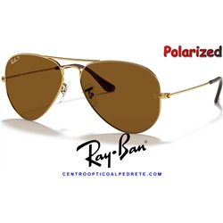 Ray-Ban Aviator Large Metal Arista / Brown Polarized (RB3025 001/57)