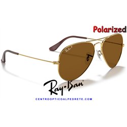 Ray-Ban Aviator Large Metal Arista / Brown Polarized (RB3025 001/57)