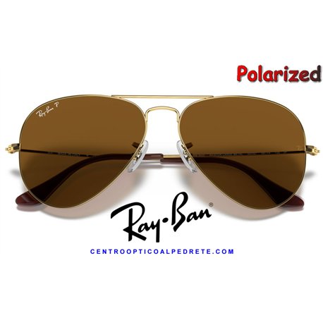 Ray-Ban Aviator Large Metal Arista / Brown Polarized (RB3025 001/57)