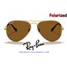 Ray-Ban Aviator Large Metal Arista / Brown Polarized (RB3025 001/57)