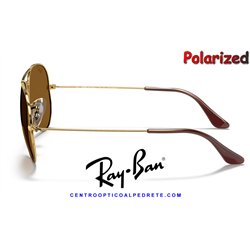 Ray-Ban Aviator Large Metal Arista / Brown Polarized (RB3025 001/57)