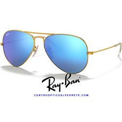 Ray-Ban Aviator Large Metal Gold / Blue Flash (RB3025-112/17)