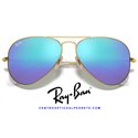 Ray-Ban Aviator Large Metal Gold / Blue Flash (RB3025-112/17)