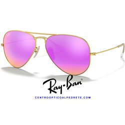 Ray-Ban Aviator Gold / Cyclamen Flash (RB3025 112/4T)