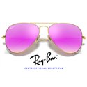 Ray-Ban Aviator Gold / Cyclamen Flash (RB3025 112/4T)