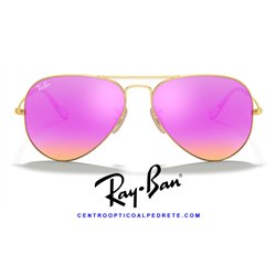 Ray-Ban Aviator Gold / Cyclamen Flash (RB3025 112/4T)