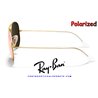 Ray-Ban Aviator Gold / Cyclamen Flash Polarized (RB3025 112/1Q)