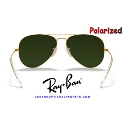 Ray-Ban Aviator Large Metal Gold / Blue Flash Mirror Polarized (RB3025 112/4L)