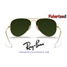 Ray-Ban Aviator Large Metal Gold / Blue Flash Mirror Polarized (RB3025 112/4L)