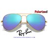 Ray-Ban Aviator Large Metal Gold / Blue Flash Mirror Polarized (RB3025 112/4L)