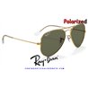 Ray-Ban Aviator Large Arista Gold / Crystal Green Polarized (RB3025 001/58)