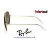Ray-Ban Aviator Large Arista Gold / Crystal Green Polarized (RB3025 001/58)