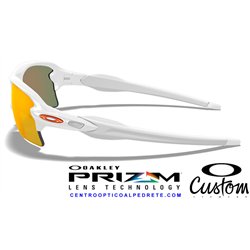Flak 2.0 XL Custom Polished White / Prizm Ruby (OO9188-11095C)