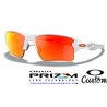 Flak 2.0 XL Custom Polished White / Prizm Ruby (OO9188-11095C)