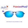 Maui Jim Ho'okipa XL Translucent Grey / Blue Hawaii (B456-14A)