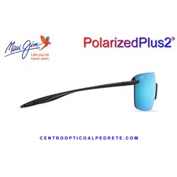 Maui Jim Palulu Matte Black / Blue Hawaii (B680-02)
