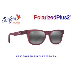 Maui Jim Kaulike Matte Transparent Fuchsia / Neutral Grey (687-09)