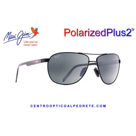 Maui Jim Castles Matte Black / Neutral Grey (B728-17)