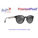 Maui Jim HieHie Black with Trans Light Grey-Shiny / Neutral Grey (GS636-14)