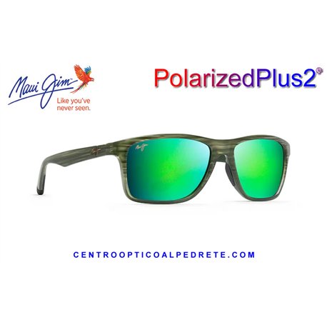 Maui Jim Onshore Olive Stripe Fade / MAUIGreen (GM798-15C)