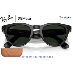 Ray-Ban Meta Headliner Matte Black / Clear (RW4013-601SSB)