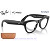 Ray-Ban Meta Skyler Black Shiny / Clear-Graphite Green Transitions (RW4014-601/1M)