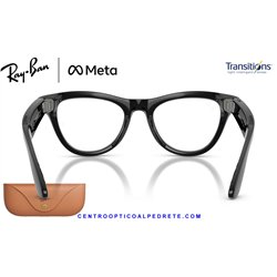 Ray-Ban Meta Skyler Black Shiny / Clear-Amethyst Transitions (RW4014-601/CH)