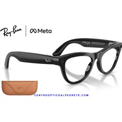 Ray-Ban Meta Skyler Black Shiny / Clear (RW4014-601/SB)