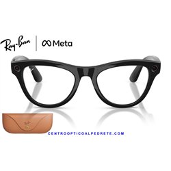Ray-Ban Meta Skyler Black Shiny / Clear (RW4014-601/SB)