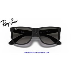 Ray-Ban Justin Rubber Black / Dark Grey (RB4165 601/8G)