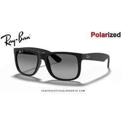 Ray-Ban Justin Rubber Black / Light Grey Polarized (RB4165 622/T3)