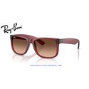 Ray-Ban Justin Rubber Violet / Pink Gradient (RB4165 6815A5)
